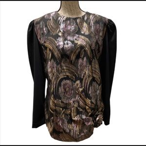 Jordan Ari Blouse with scrunched rose Size 12